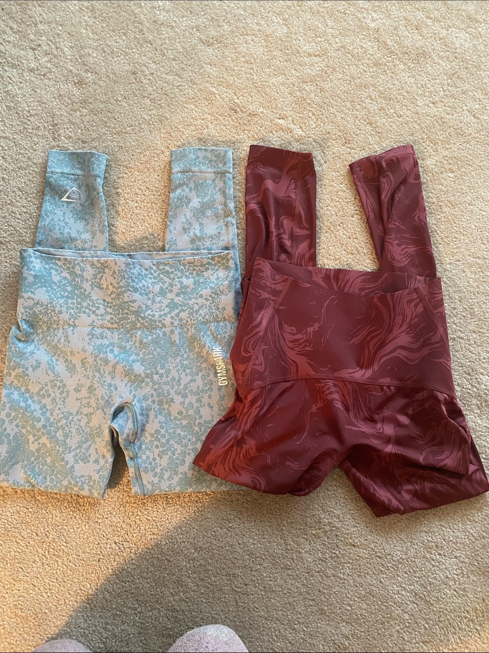 Gymshark 2 pair workout leggings size small